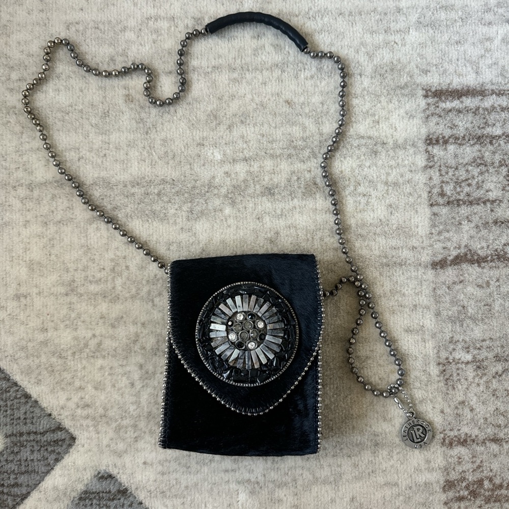 LEATHEROCK BLACK LEATHER CROSS BODY